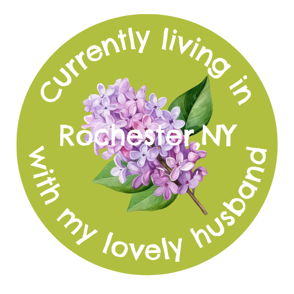 Currently living in Rochester NY with my lovely husband