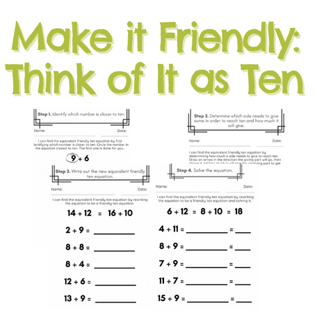 Make It Friendly: Think of It as Ten
