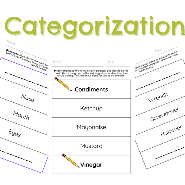Word Categorization Tasks